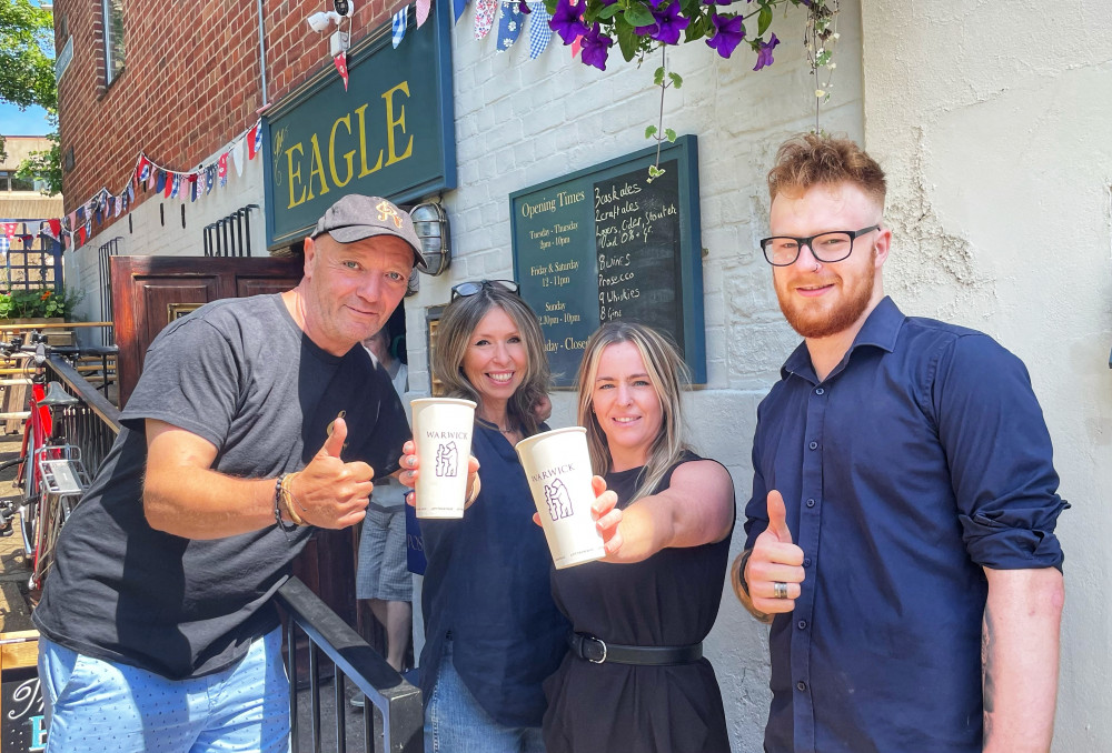 (From left) Phil Baker, Ronnie’s Bar; Rachel Silverthorne, The Eagle; Helen Winters, The Globe; Ben Schofield, The Rose and Crown (From left) Phil Baker, Ronnie’s Bar; Rachel Silverthorne, The Eagle; Helen Winters, The Globe; Ben Schofield, The Rose and Crown