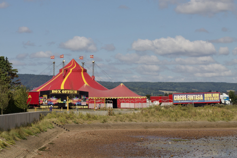 The circus on the Imperial Recreation Ground, Exmouth (Nub News, Will Goddard)