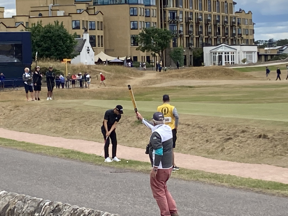 Matt Jordan's chip at the 17th