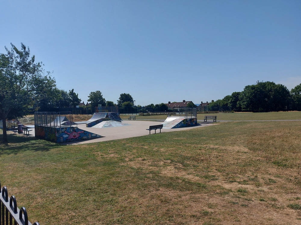 Where you around here ? Did you see anything ? The basketball court behind the skate park July 19 