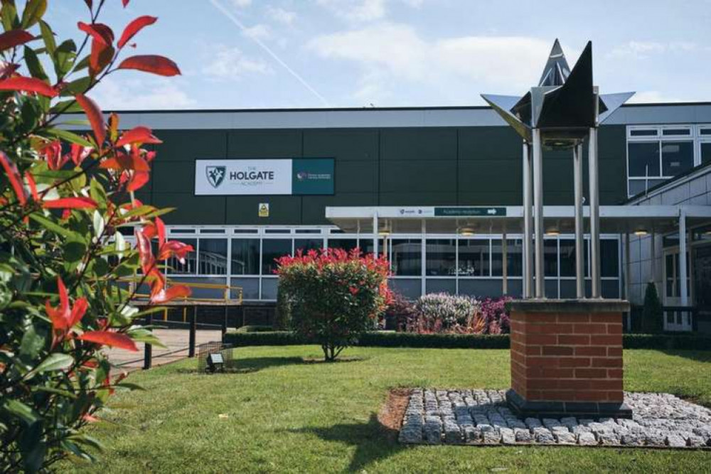  The Holgate Academy (pictured) and Hucknall Sixth Form Centre are closed today due to health and safety concerns over the heat as temperatures are set to hit 40 degrees. Photo courtesy of Holgate Academy.