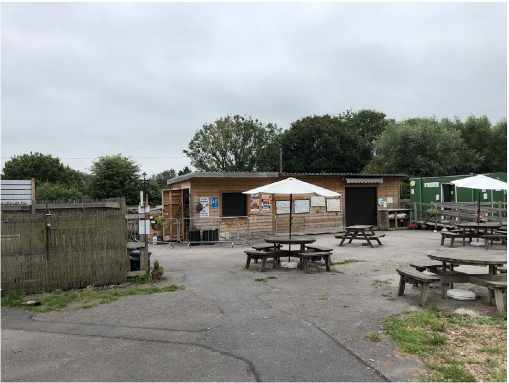 The existing cafe at Westhay