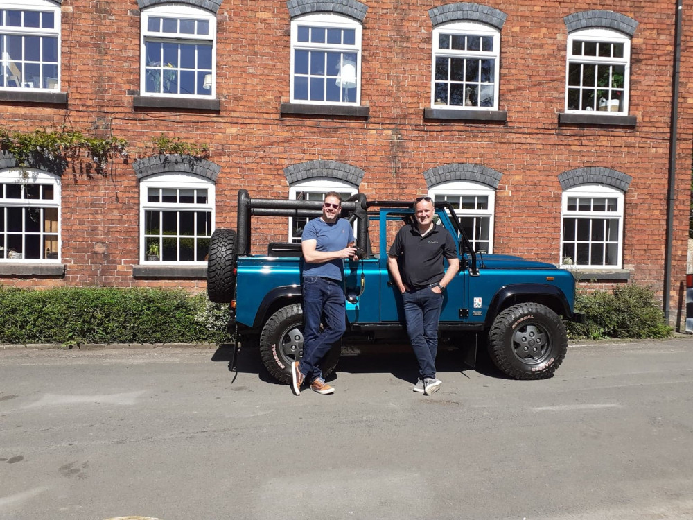 TV celebrity, Paul Cowland, with Kurt Bradbury and the ultra rare vehicle 