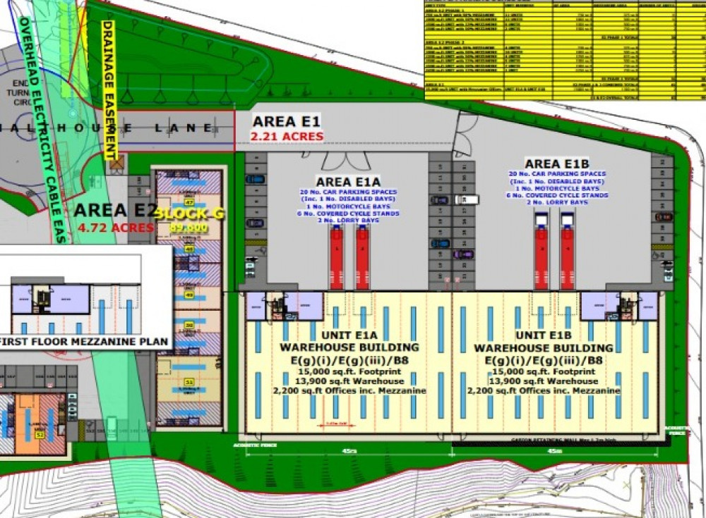 Plans For Warehouse Within The Proposed Malthouse Business Centre On Malthouse Lane In Frome. CREDIT: David Brain Partnership. Free to use for all BBC wire