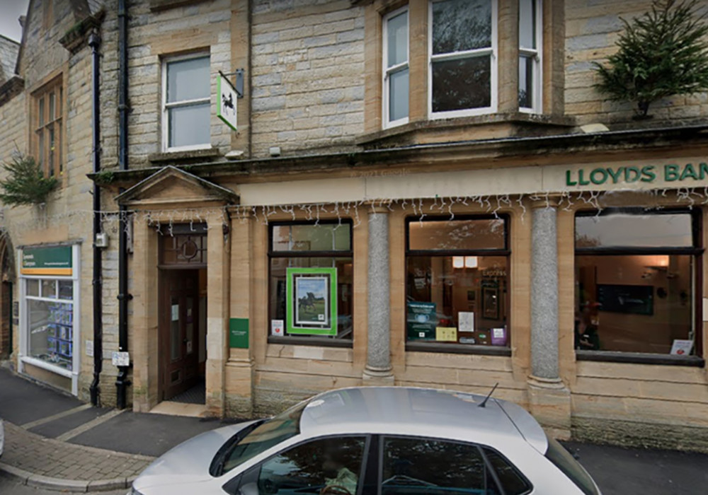 Lloyds Bank in Trinity Square, Axminster, which will close in November