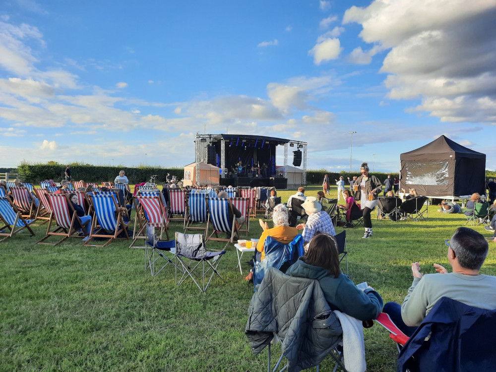 Visitors getting ready for day 1 of the festival on the 1st of July 2022