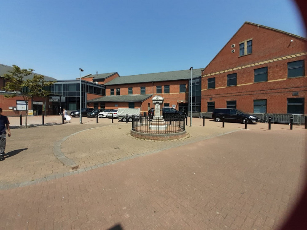 Charles Latham memorial outside Ashfields Primary Care in Sandbach 