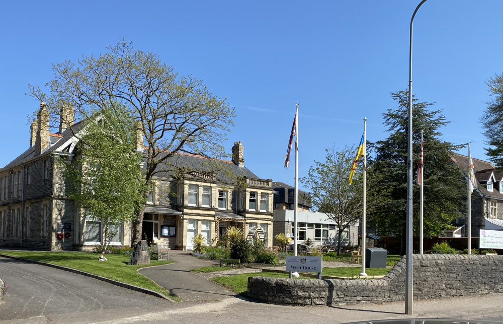 Penarth Town Council’s West House site on Stanwell Road. (Image credit: Jack Wynn)