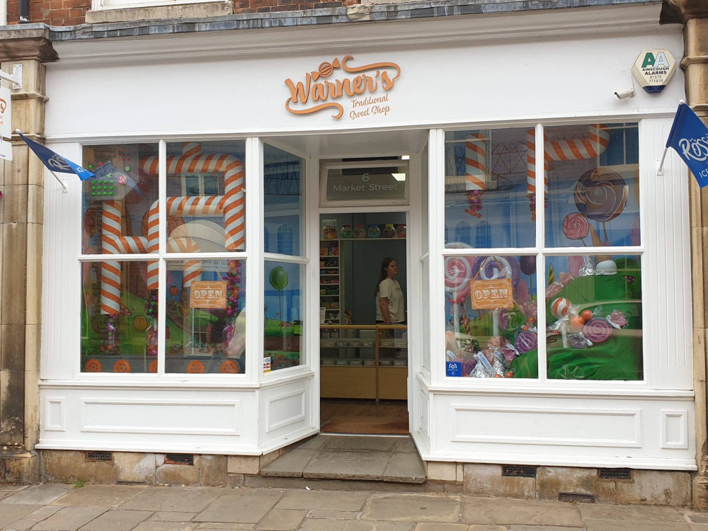 Warner's Tradition Sweet Shop can be found at No. 6 Market Street, Oakham