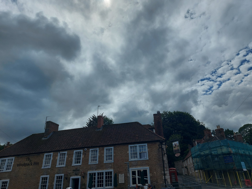 Beckington in the clouds July 26