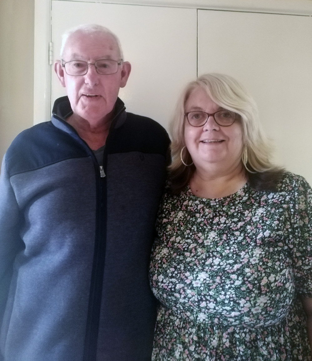 Linda with her husband Steve Linda with her husband Steve