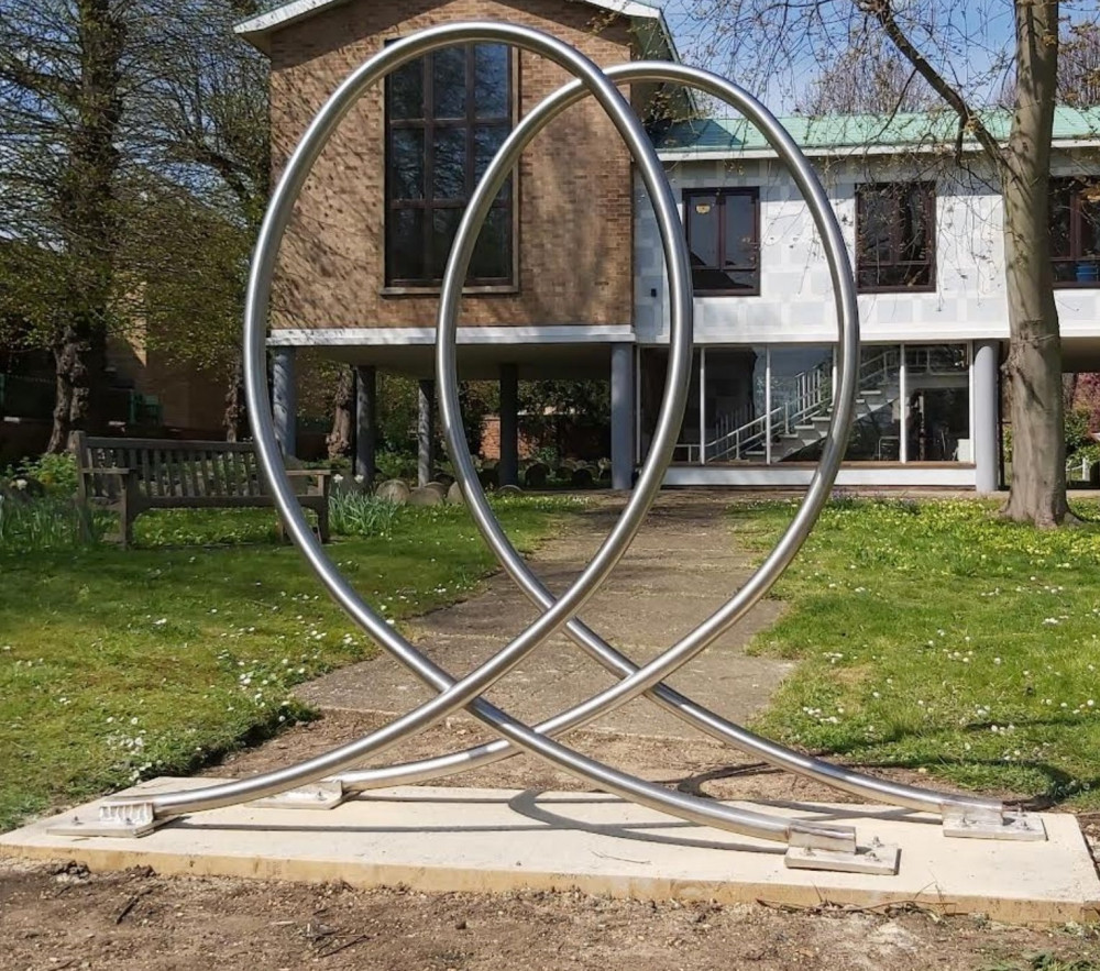 Hitchin's Peace Garden Unity sculpture Hitchin's Peace Garden Unity sculpture