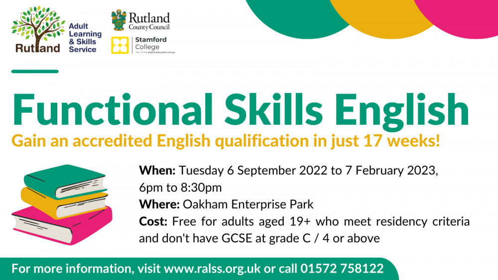 Functional Skills courses are just one of many opportunities with RALSS (image courtesy of Rutland County Council)