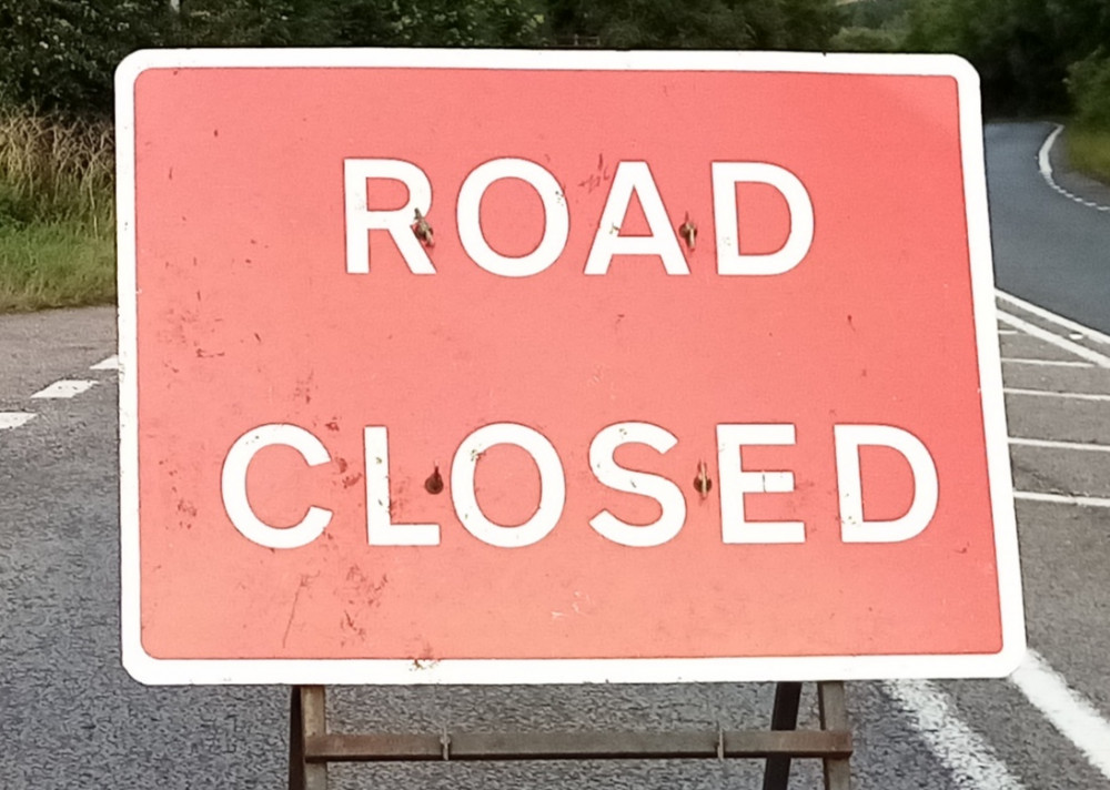 The A35 between Bridport and Dorchester is closed