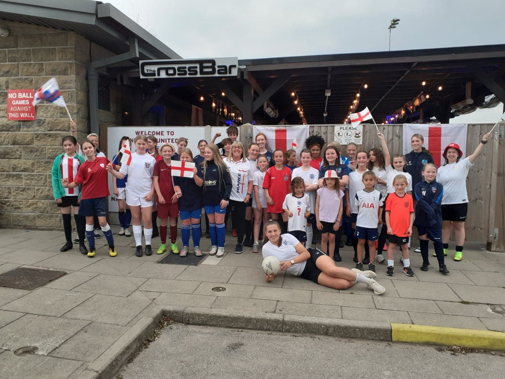 Come on England - female players at Sandbach United will all be cheering on the Lionesses on Sunday. 