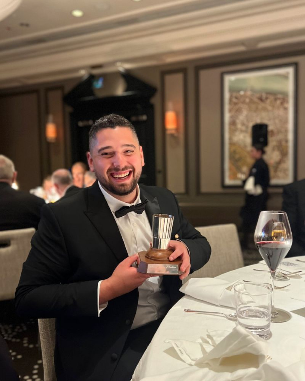 Tom Fenemer with his award. Photo: The Newt