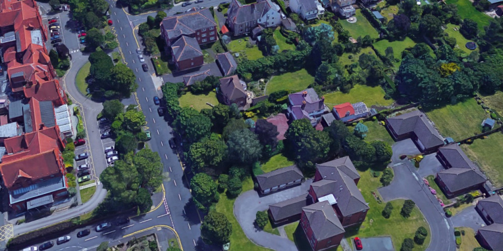 Site of proposed development at 100-102 Meols Drive, West Kirby