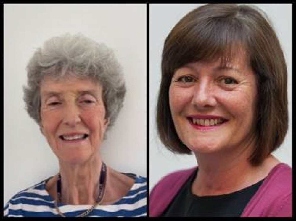 Professor Jane Lindsay (left) and Dr Julia Gale (right) have worked at Kingston University for more 55 years' combined (Image: Kingston University) Professor Jane Lindsay (left) and Dr Julia Gale (right) have worked at Kingston University for more 55 years' combined (Image: Kingston University)