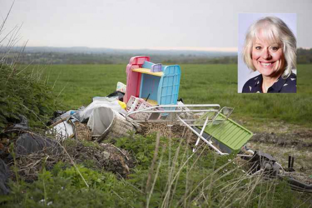 Image: fly-tipping in the countryside, Shutterstock