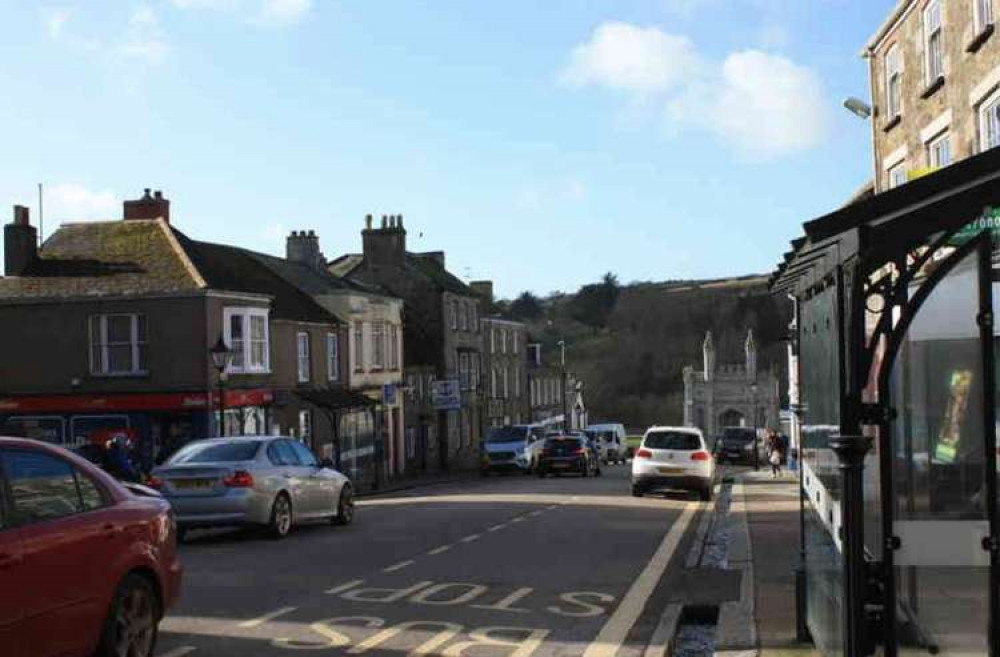 Helston Town Centre.