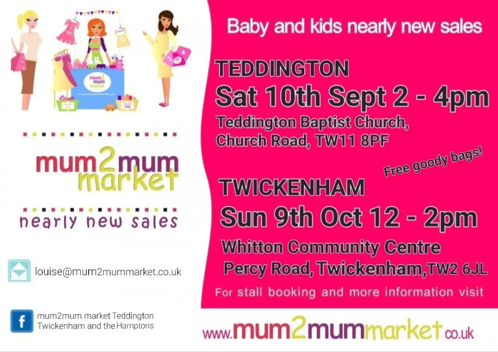 🛍 Mum2mum market is back and hosting another fabulous baby, maternity and children's NEARLY NEW SALE in TWICKENHAM on Sunday 9th October 12pm - 2pm at Whitton Community Centre, Percy Road, Twickenham, TW2 6JL. 🛍 Mum2mum market is back and hosting another fabulous baby, maternity and children's NEARLY NEW SALE in TWICKENHAM on Sunday 9th October 12pm - 2pm at Whitton Community Centre, Percy Road, Twickenham, TW2 6JL.