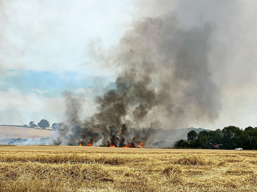 The farming community were first on the scene (image courtesy of Rebecca Heslop)