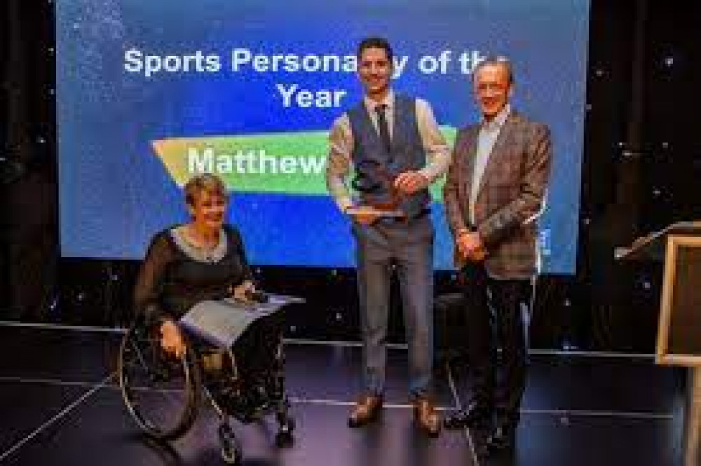  2021 awards winner, obstacle course athlete, Matthew Rigby for Sports Personality of the Year