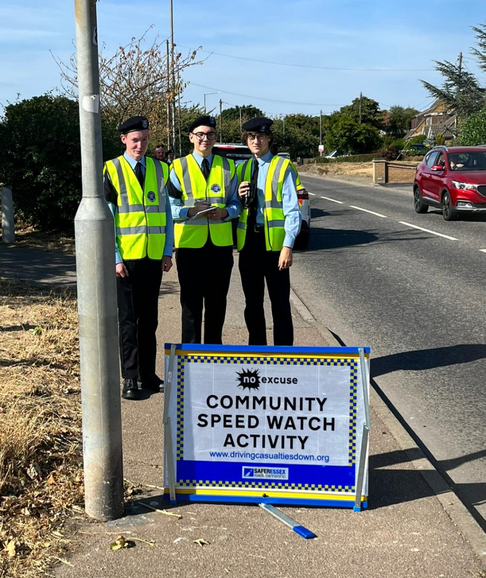 Cadets helped take part in a safety operation in East Tilbury last week. 