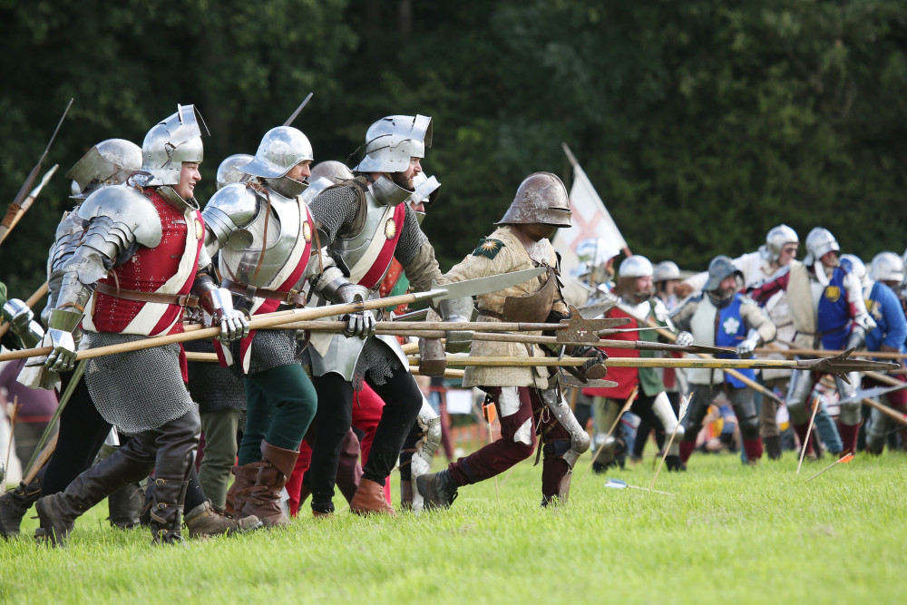 Battle re-enactments are part of the Bosworth weekend