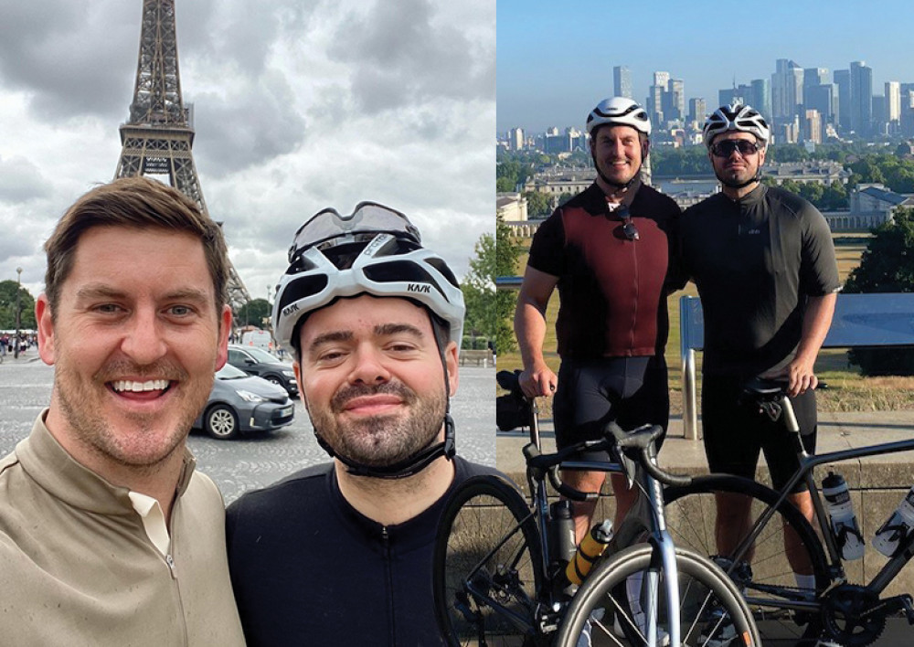 Mark and Denny rode from Paris to London.