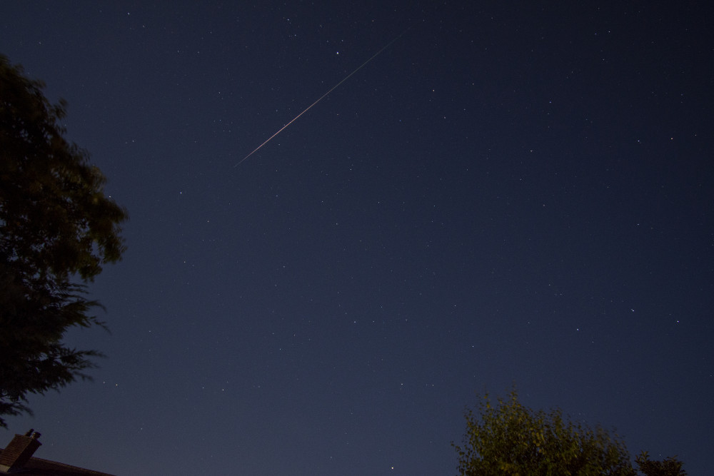 Perseid meteor in skies over Shotley (Picture credit: Shaun Sams)