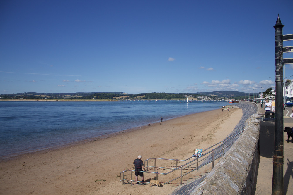 Exmouth beach near the Cavendish Hotel (Nub News/ Will Goddard)