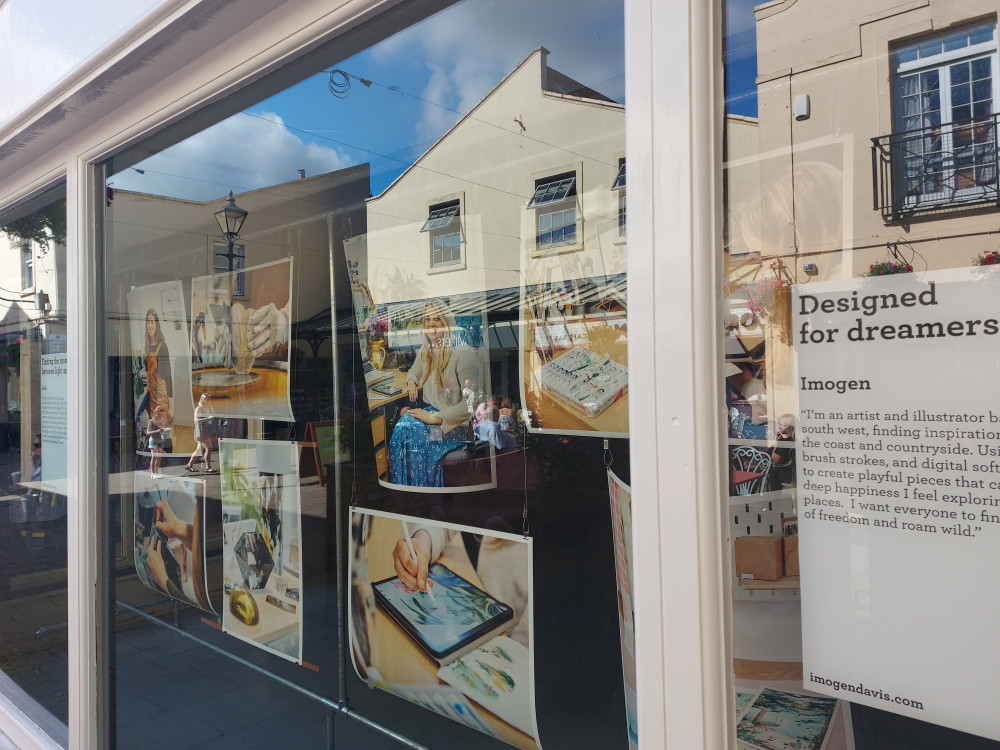 The Westway Post Office window has been used for pop up exhibitions The Westway Post Office window has been used for pop up exhibitions