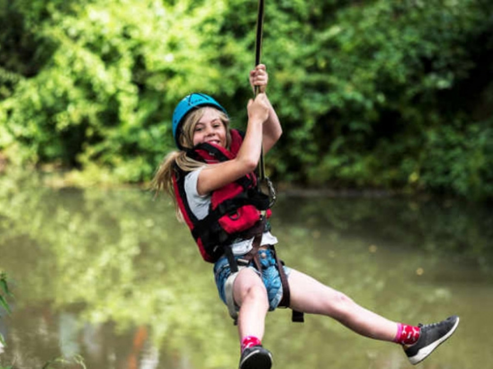 Zip Wires over the river - accessible for all - for wilder moments!