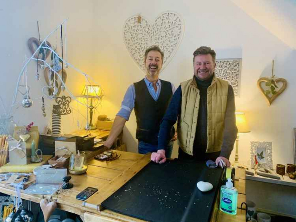 Paul and Ade were delighted to be welcoming customers back to Me & Mr Jones Paul and Ade were delighted to be welcoming customers back to Me & Mr Jones