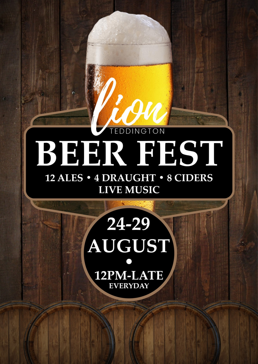 Our annual bank holiday Beer and Music festival is back!