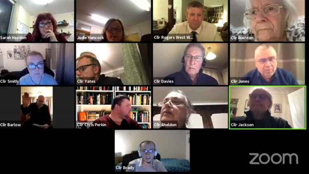 Councillors met via Zoom last night