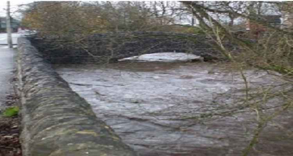 An example of the flooding attended by highways crews yesterday