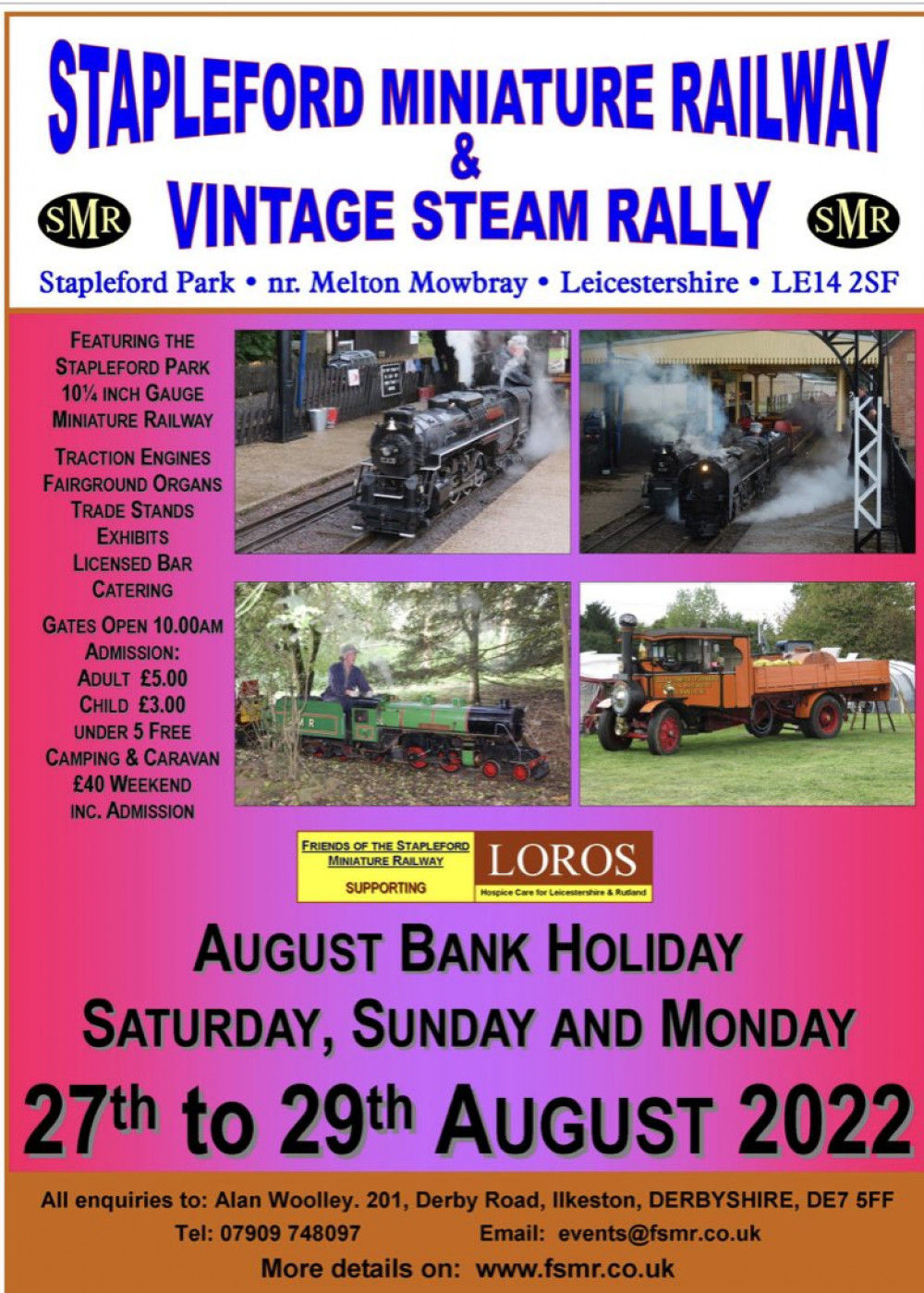 SMR steam rally flyer