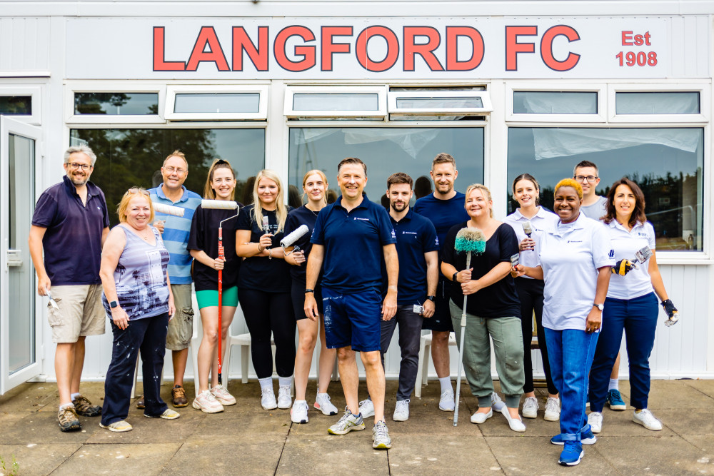 Letchworth Bank’s staff give football clubhouse fresh look