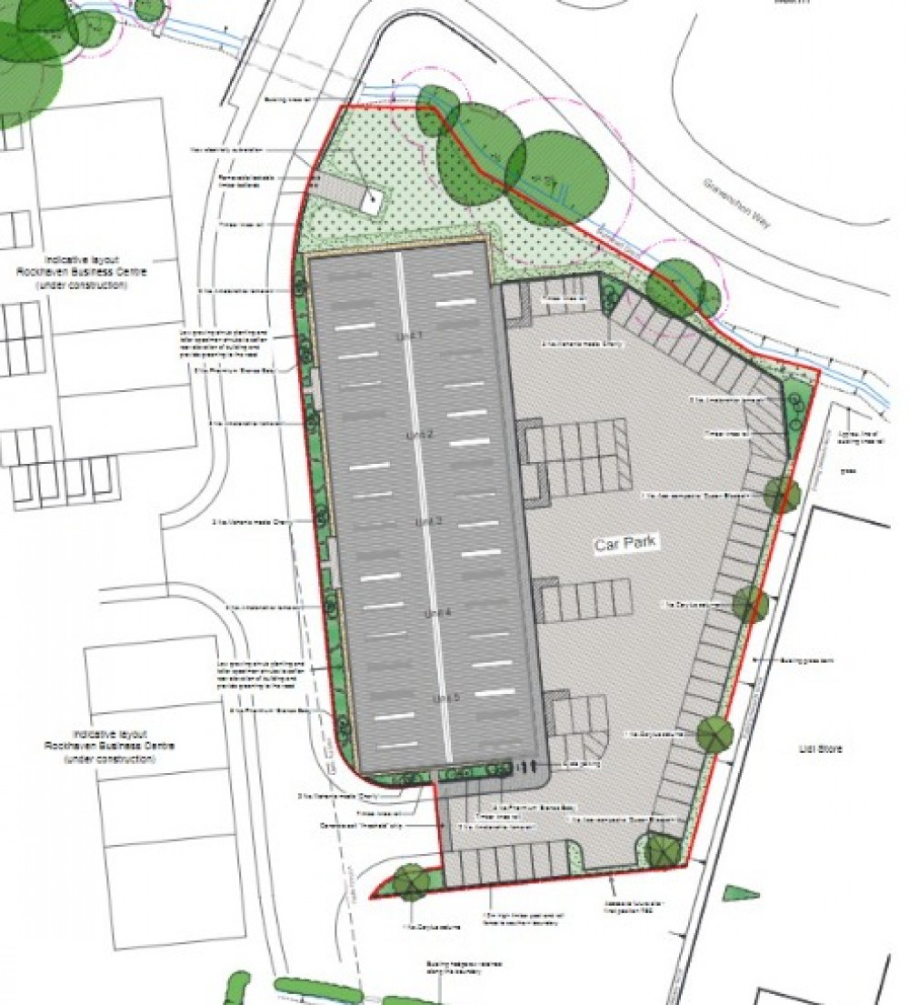 Plans For Five New Business Units Within The Street Business Park On Gravenchon Way In Street. CREDIT: AWW