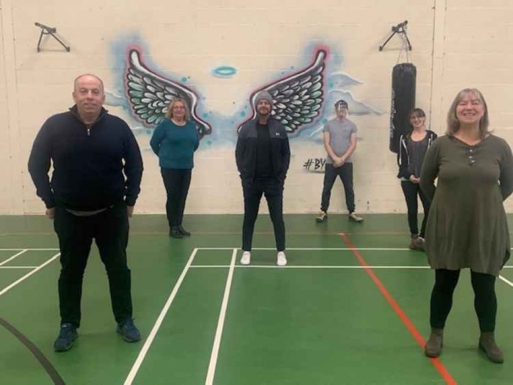 The Zone staff, left to right: Antony Capostagno - Centre Manager, Steph Onslow - Administrator, Sean Boote - Community Activator, Jordan Broughton - Community Worker, Ange Williams - Finance and Marketing Co-Ordinator, Lynn Tindale - Volunteer.