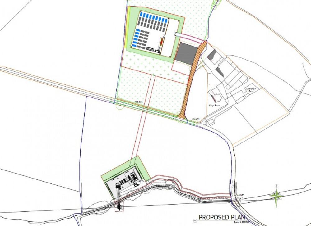 Plans For Battery Energy Storage Facility At King\'S Farm On Haddon Lane In Shearston 