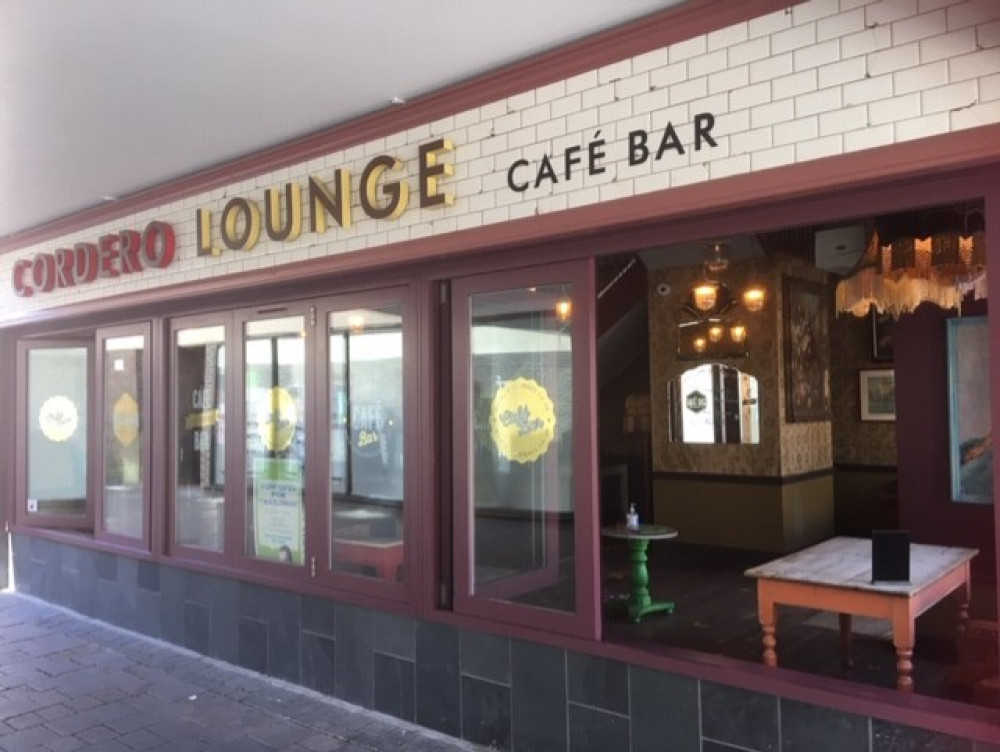 The lounge cafe bar has two floors and a popular outdoor seating area