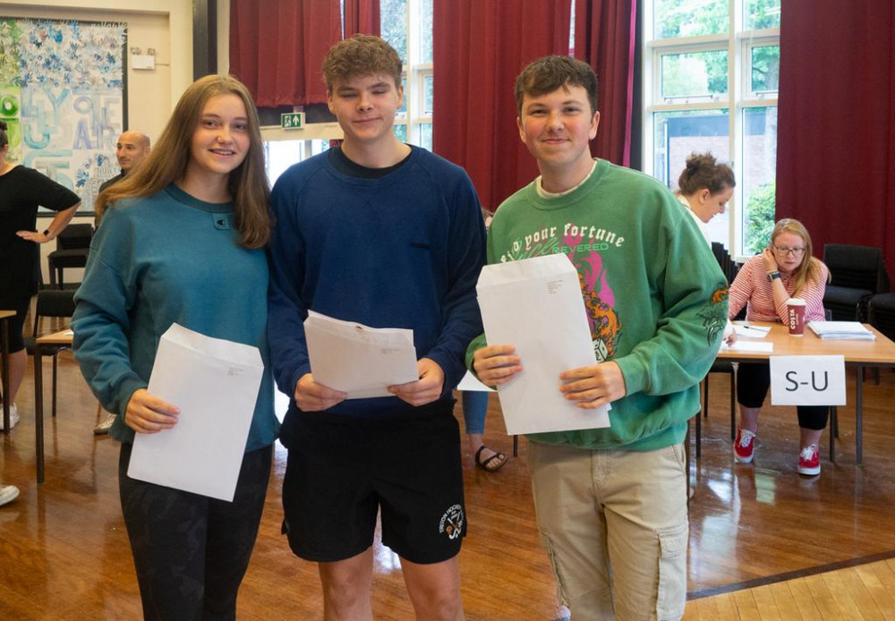 GCSE students at Alsager School collected their results on Thursday (today)