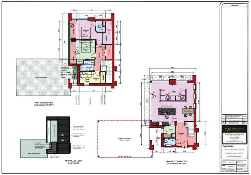 The floor plan of the new building