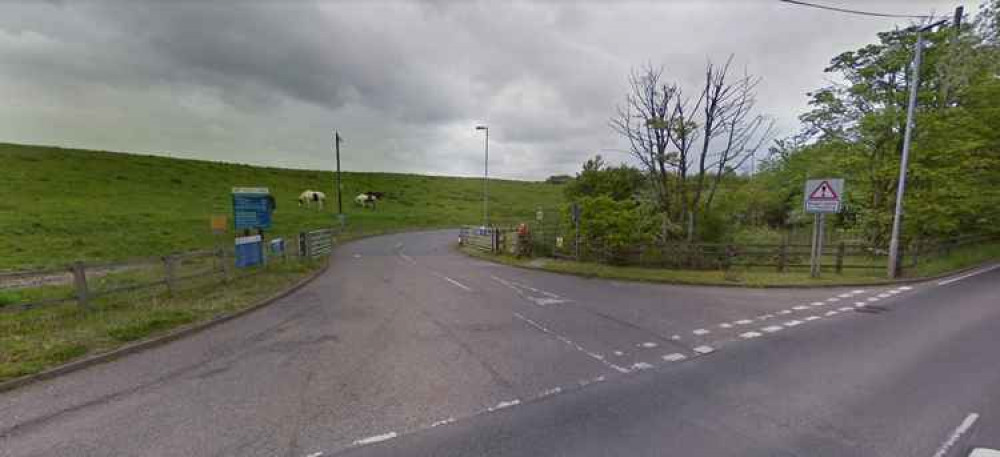 The entrance to Biddulph recycling centre