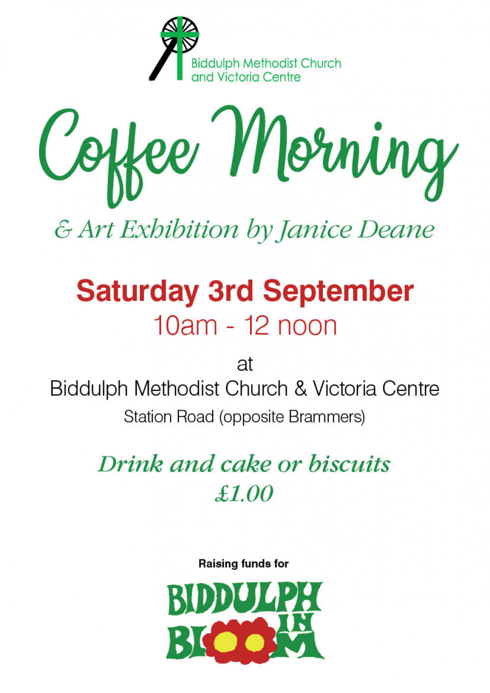 Coffee Morning in aid of Biddulph in Bloom