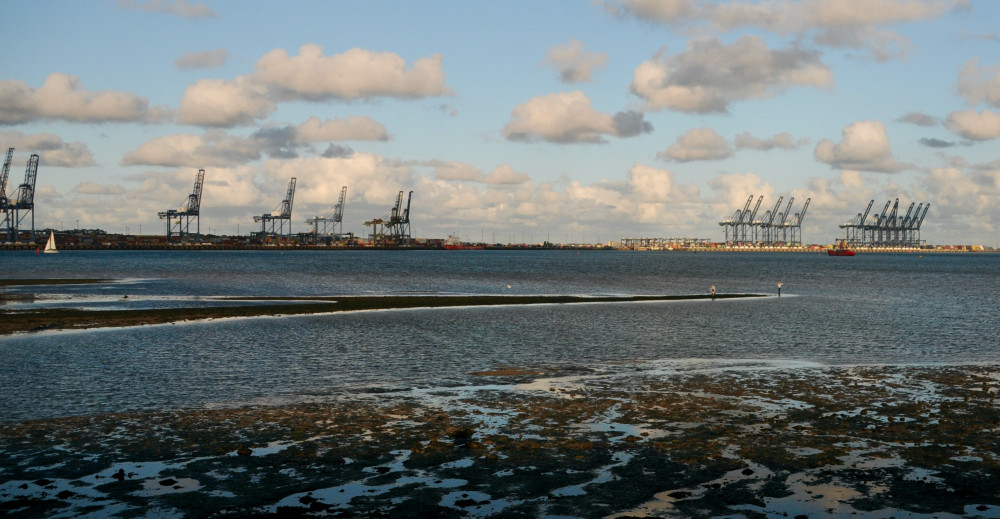 I see no ships at Port of Felixstowe today (Picture credit: Nub News)