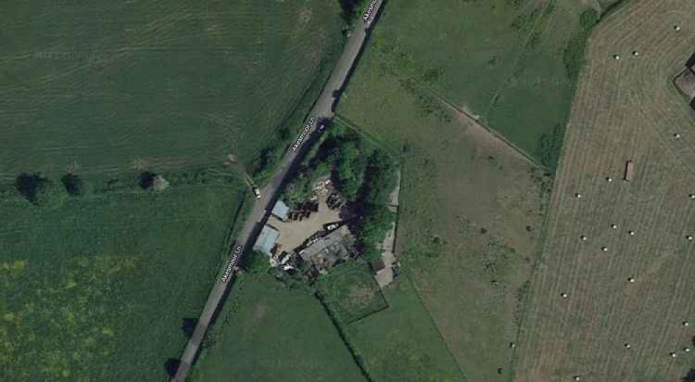 An aerial image of the site An aerial image of the site